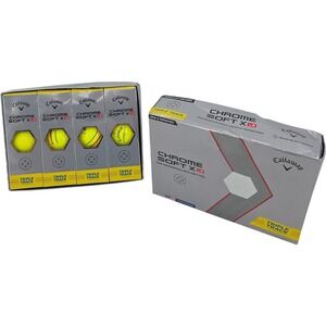 Callaway Chrome Soft X LS Triple Track Golf Balls  Yellow 12 Pack